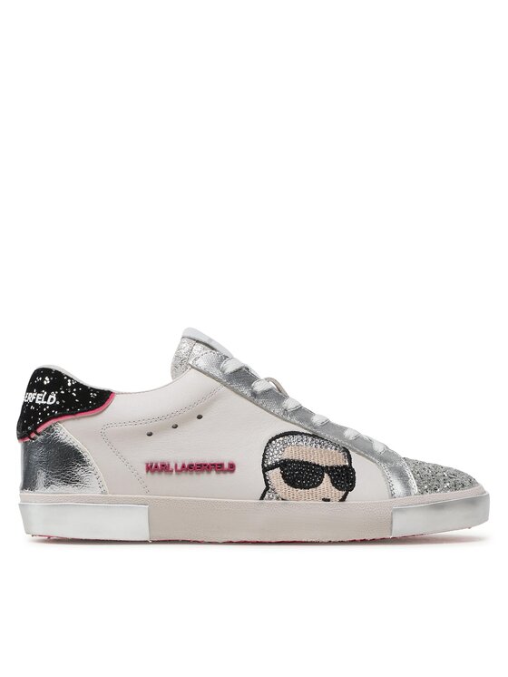 KARL LAGERFELD Sneakersy KL60136F Biela