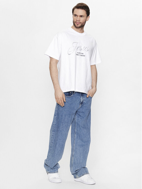 2005 2005 T-Shirt Unisex Jesus Weiß Regular Fit