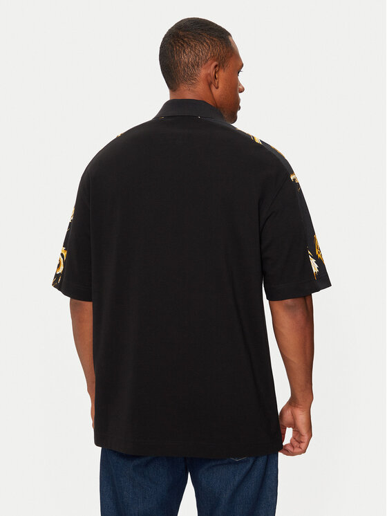 Versace Jeans Couture Versace Jeans Couture Polo 77GAG631 Czarny Relaxed Fit