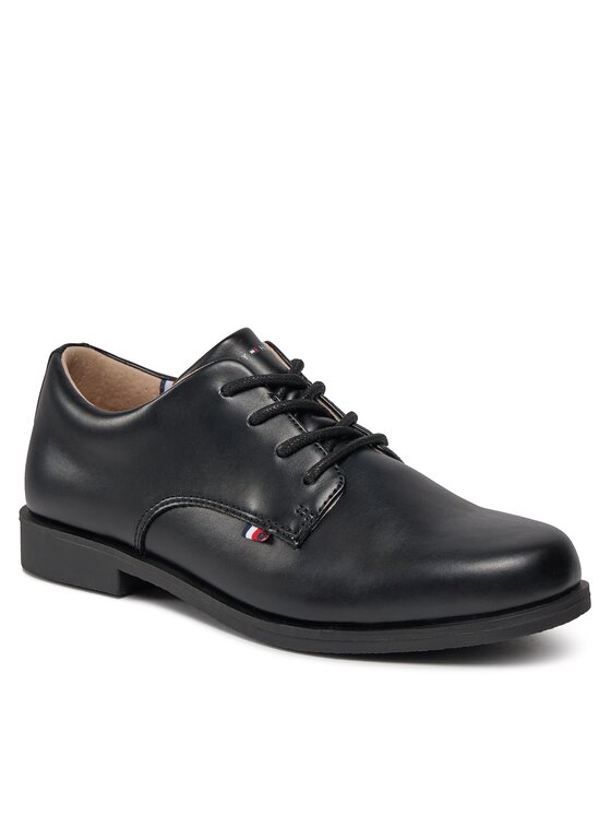 Tommy Hilfiger Tommy Hilfiger Polobotky Low Cut Lace Up Shoe T3B4-33174-1355 Černá