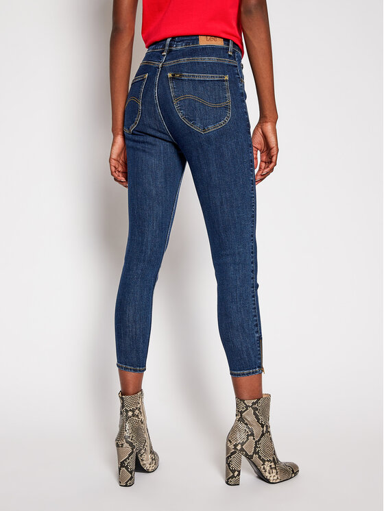 Lee Lee Jeansy Scarlett High L31BMOBJ 112107036 Granatowy Skinny Fit