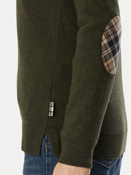 Barbour Barbour Pulover Pendle LKN1075OL75 Verde închis Regular Fit