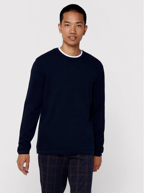 Only & Sons Only & Sons Sweater Panter 22016980 Sötétkék Regular Fit