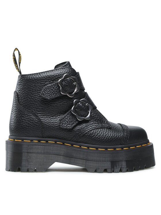 Dr. Martens Dr. Martens Trapper stila apavi Devon Flwr 27642001 Melns