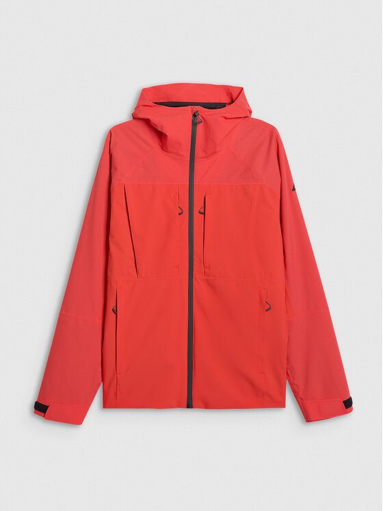 4F 4F Kurtka outdoor HALNY Pomarańczowy Regular Fit
