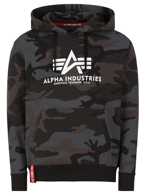 Alpha Industries Alpha Industries Džemperis ar kapuci Basic 178312C Zaļš Regular Fit