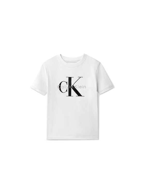 Calvin Klein Jeans Calvin Klein Jeans T-shirt Monologo LV1CKSJA33 Bianco Regular Fit