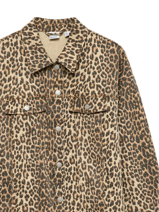 Vero Moda Vero Moda Džínsová bunda Tessa 10329961 Hnedá Oversize