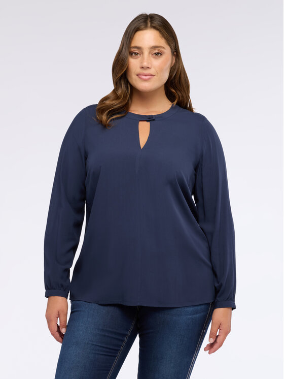 Fiorella Rubino Fiorella Rubino Blusa 2816T002333N034 Blu A-Line Fit