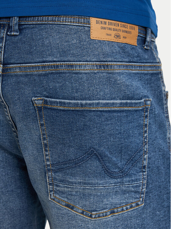 Petrol Industries Petrol Industries Pantaloni scurți de blugi M-1050-SHO002 Albastru Regular Fit