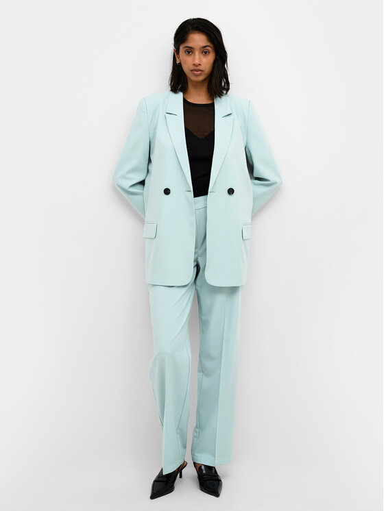 Karen by Simonsen Karen by Simonsen Hlače iz tkanine Malissa 10104795 Modra Straight Fit