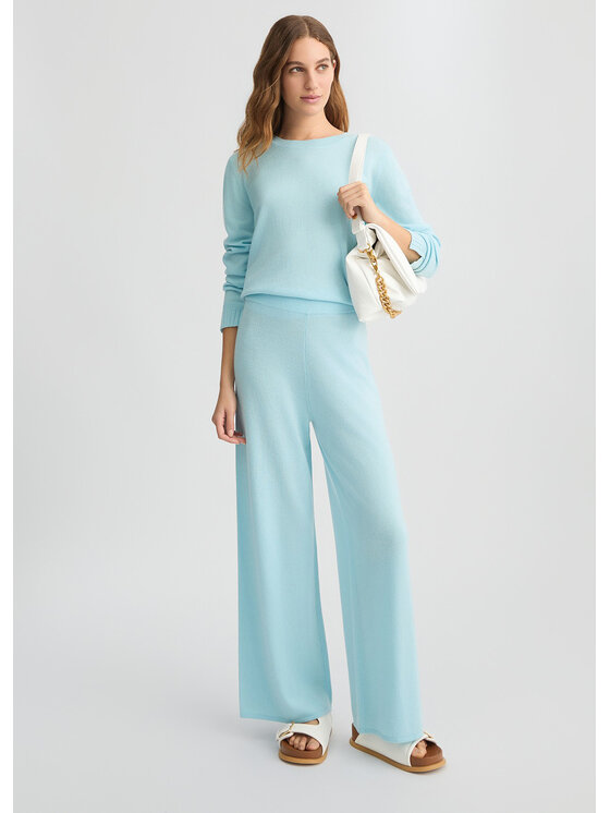 Liu Jo Liu Jo Pantaloni di tessuto TA5079MS02634411 Celeste Regular Fit
