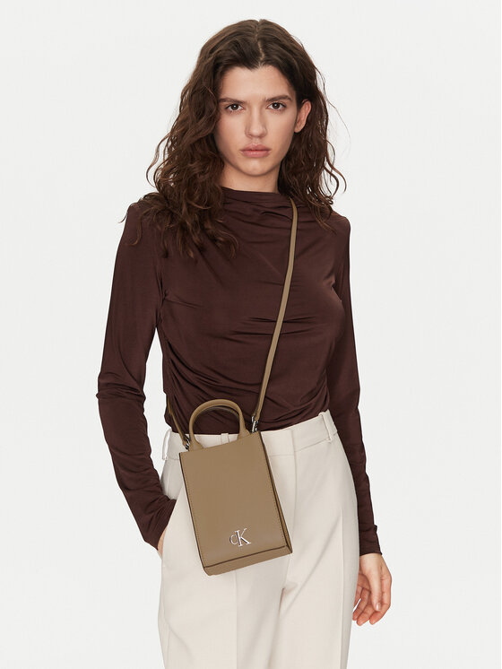 Calvin Klein Jeans Calvin Klein Jeans Чантичка за телефон K60K613050 Бежов