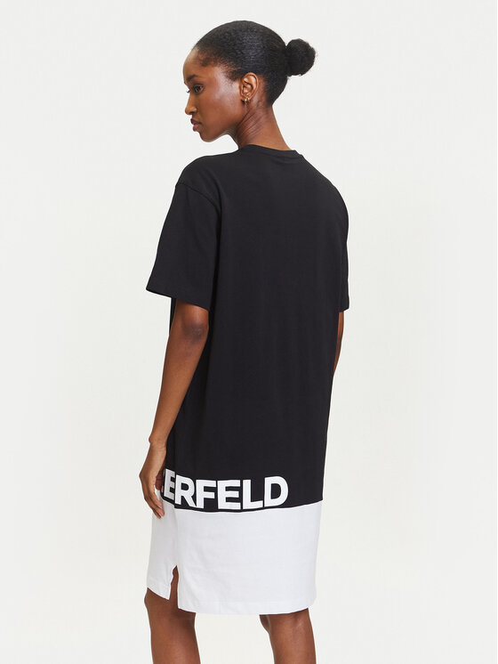 Karl Lagerfeld Jeans Karl Lagerfeld Jeans Sukienka codzienna A3W13005 Czarny Regular Fit