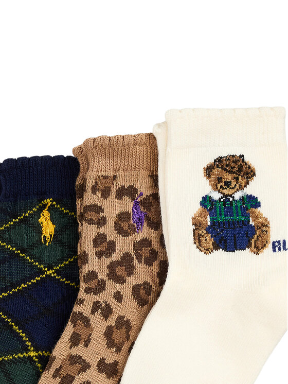 Polo Ralph Lauren Polo Ralph Lauren 3er-Set hohe Kindersocken 445P03251001 Bunt