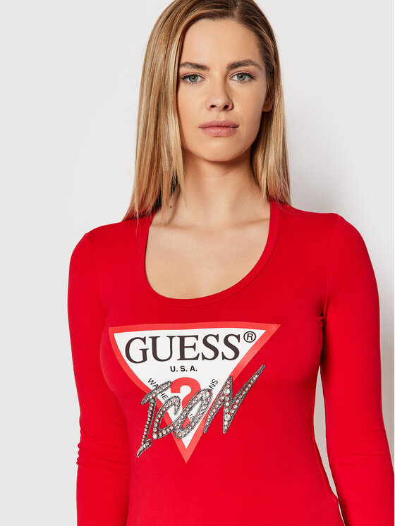 Blusa W2RI19 J1311 Rosso Slim Fit