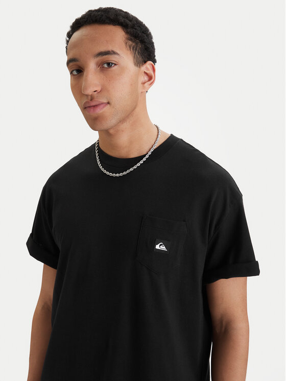 Quiksilver Quiksilver Marškinėliai Salt Water EQYZT08205 Juoda Comfort Fit