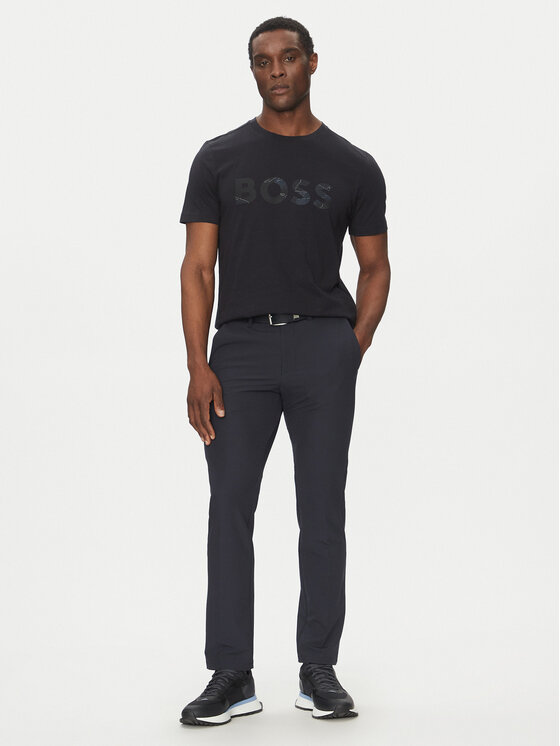 BOSS BOSS T-shirt Glamping 50537834 Tamnoplava Regular Fit