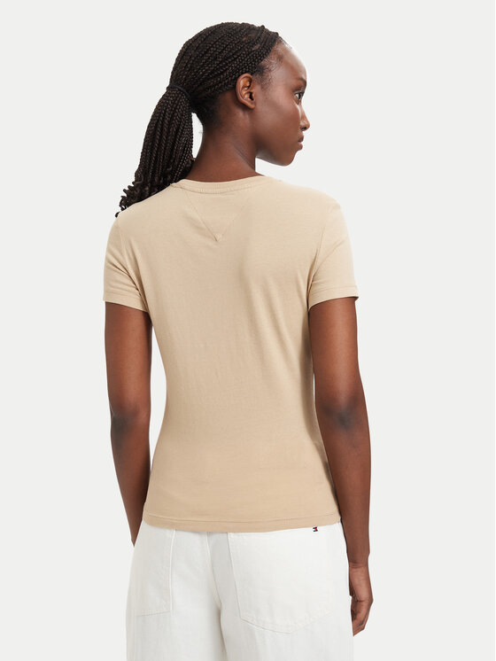 Tommy Jeans Tommy Jeans T-shirt DW0DW20459 Beige chiaro Slim Fit