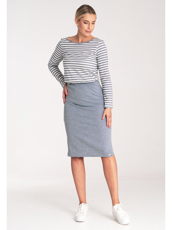 FIGL FIGL Sukienka codzienna M1057 Szary Regular Fit