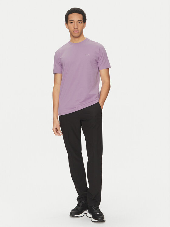 BOSS BOSS T-shirt 50506373 Ljubičasta Regular Fit