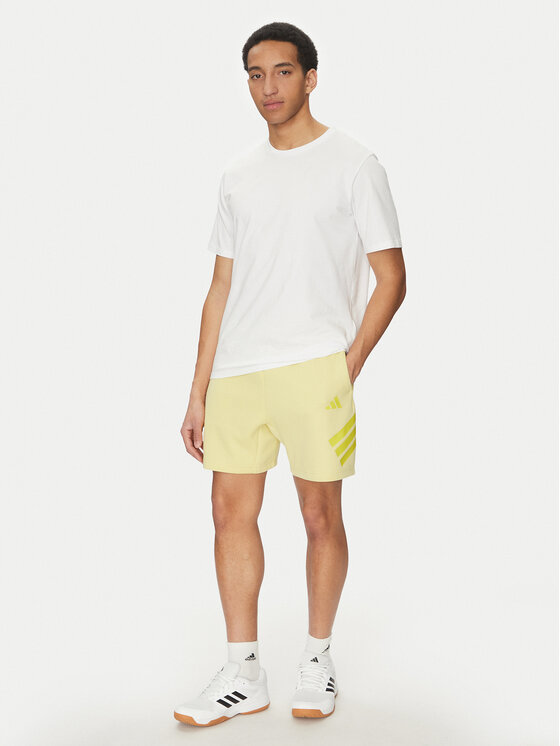 adidas adidas Szorty sportowe Future Icons 3-Stripes JD4883 Żółty Regular Fit
