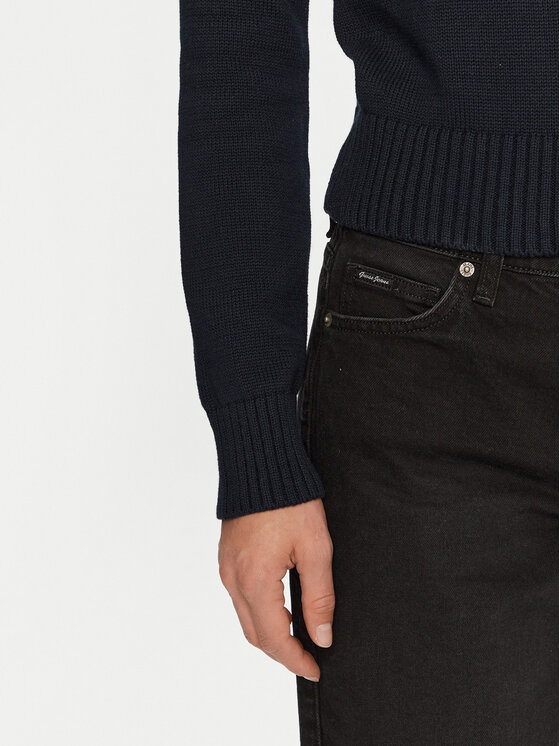 Guess Jeans Guess Jeans Pulover W4BR10 Z3HM1 Albastru Regular Fit