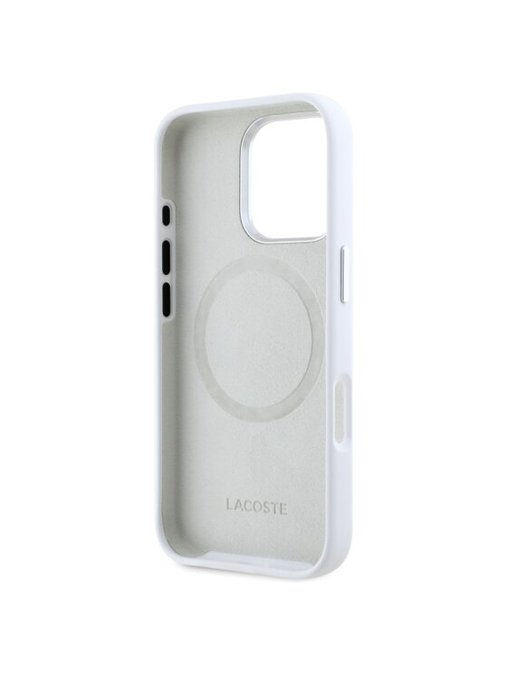 Lacoste Lacoste Etui na telefon Silicone Cracked Logo Biały