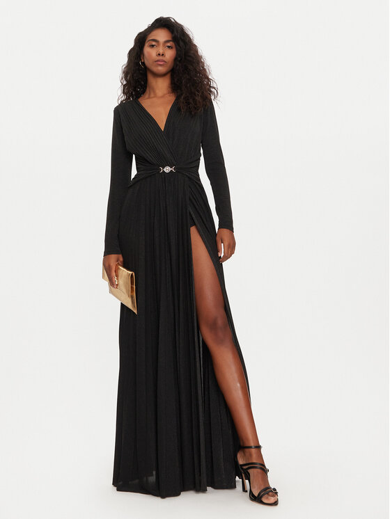 Fracomina Fracomina Vakarkleita FQ24WD3011W576Q7 Melns Regular Fit