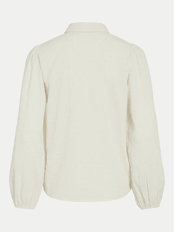 Vila Vila Camicia Brietta 14102572 Écru Regular Fit