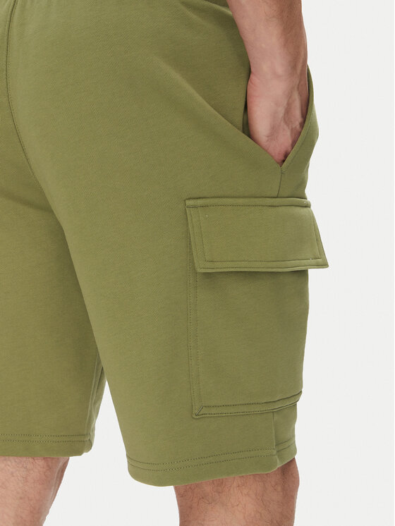 Lacoste Lacoste Szorty sportowe GH9743 Khaki Regular Fit