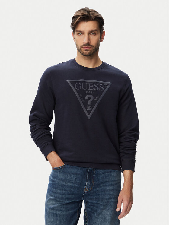 Guess Guess Μπλούζα M6YQ37 K4103 Σκούρο μπλε Slim Fit