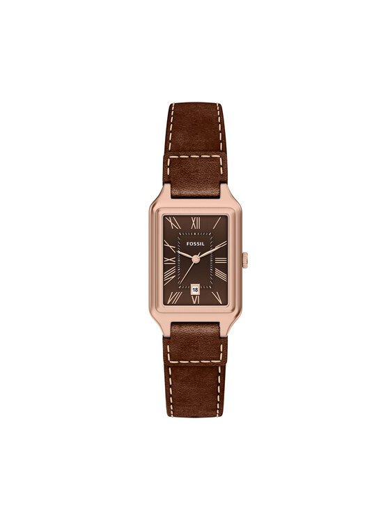 Fossil Fossil Zegarek Raquel ES5503 Brązowy ciemny