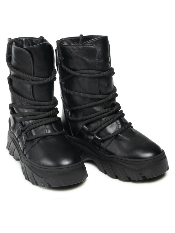 Inuikii Inuikii Μπότες Χιονιού Trekking Lace Up 70107-110 Μαύρο