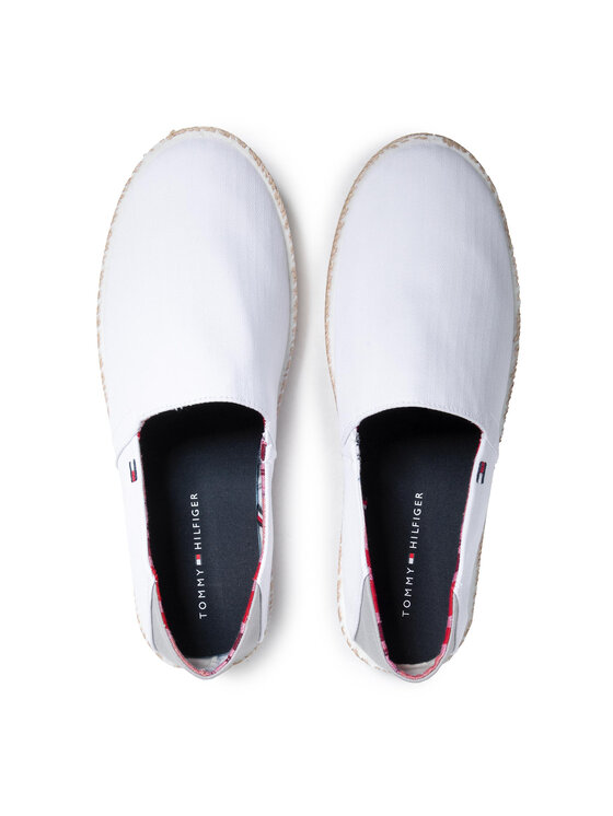 Tommy Hilfiger Espadrilles Easy Summer Slip On FM0FM00569 Blanc Modivo