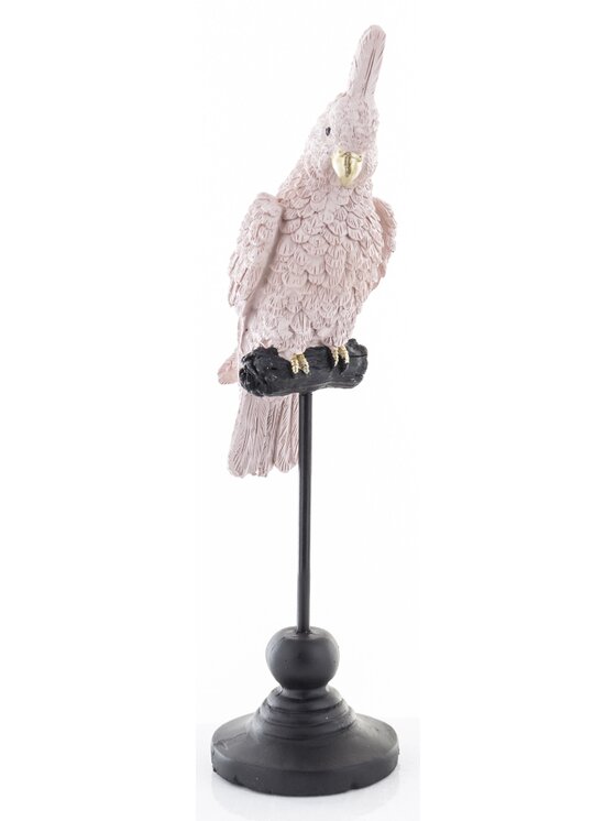 MIAhome MIAhome Figurka papuga 27x7x7 cm PAPPAGALLO-2 small Różowy