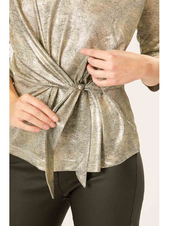 QUIOSQUE QUIOSQUE Halenka POSYP BLOUSE Béžová Regular Fit