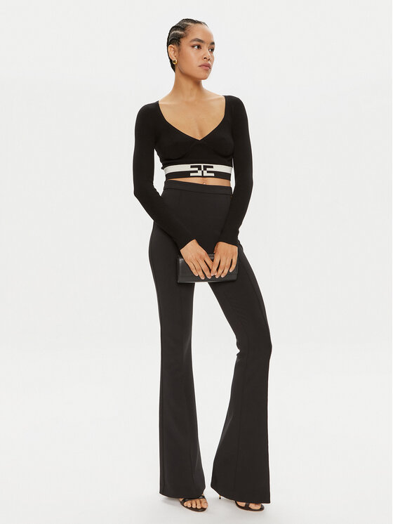 Elisabetta Franchi Elisabetta Franchi Blusa MK-55S-46E2-V250 Nero Slim Fit