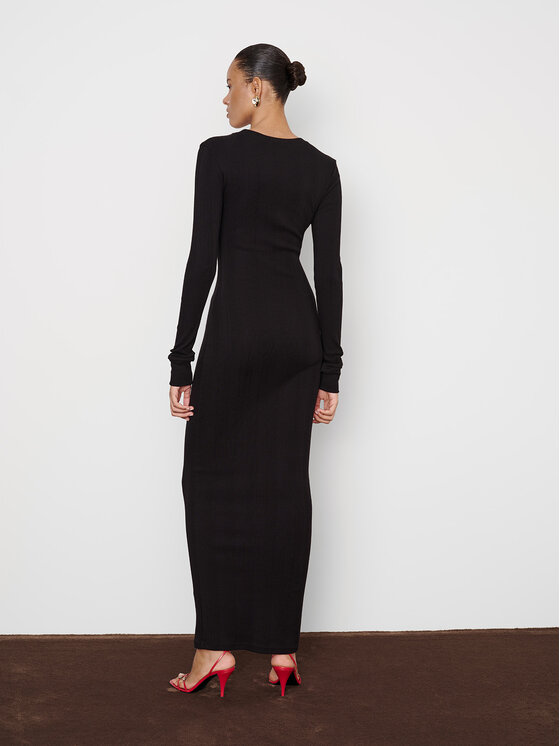 La Mania La Mania Každodenné šaty WILLOW Čierna Classic Fit