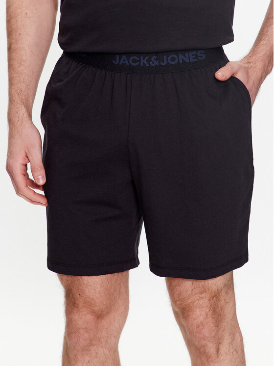 Jack&Jones Пижамени шорти 12224914 Черен Regular Fit