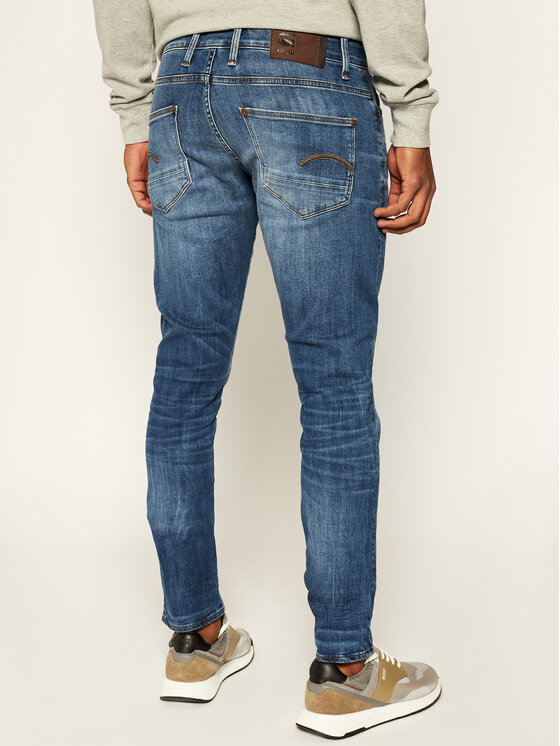 G-Star Raw G-Star Raw Jeansy Revend 51010-8968-6028 Granatowy Skinny Fit