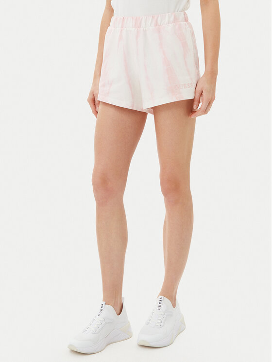 Guess Guess Sportovní kraťasy V5GD11 KCRQ0 Růžová Relaxed Fit