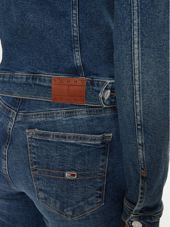 Tommy Jeans Tommy Jeans Traper jakna Vivianne DW0DW20158 Tamnoplava Regular Fit