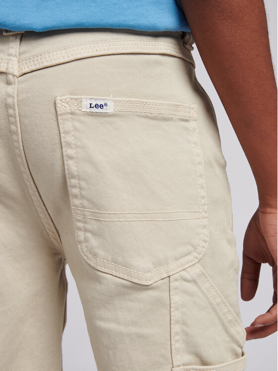 Lee Lee Džínsové šortky Twill Carpenter LEE0143 Béžová