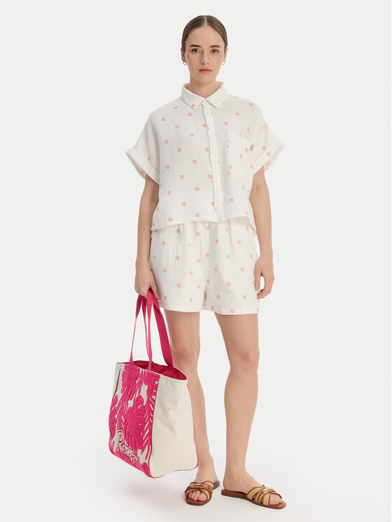 Roxy Roxy Cămașă W126-RXLST-1023-01P Alb Oversize