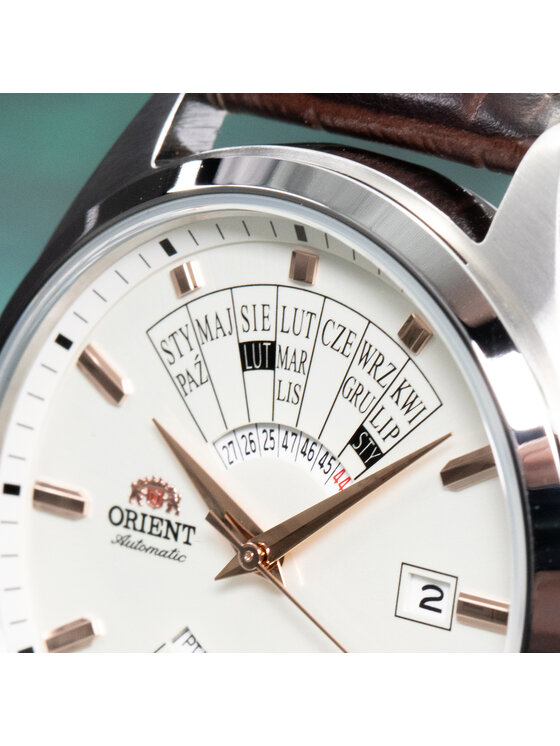 Orient Orient Zegarek RA-BA0009S3YB Brązowy