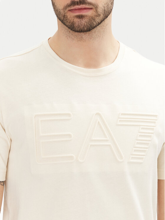 EA7 Emporio Armani EA7 Emporio Armani T-krekls 7M000149 AF14772 U1079 Écru Regular Fit
