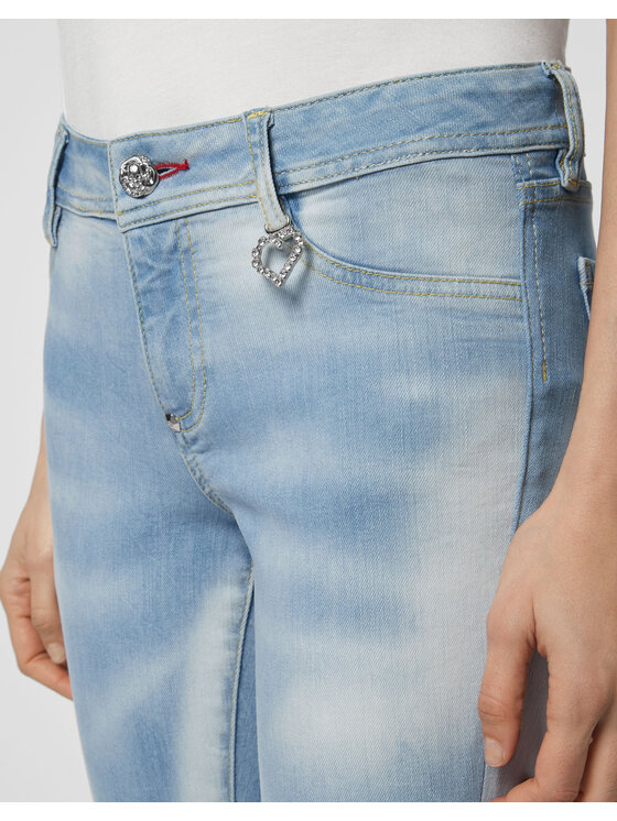 PHILIPP PLEIN PHILIPP PLEIN Jegginsy 21931 Niebieski Jegging Fit
