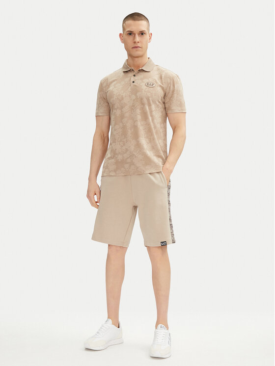 EA7 Emporio Armani EA7 Emporio Armani Pantaloni scurți sport 7M000217 AF12660 U6155 Bej Regular Fit