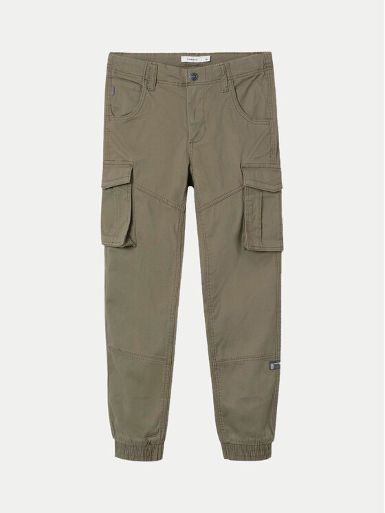 NAME IT NAME IT Παντελόνι υφασμάτινο Bamgo 13151735 Πράσινο Regular Fit